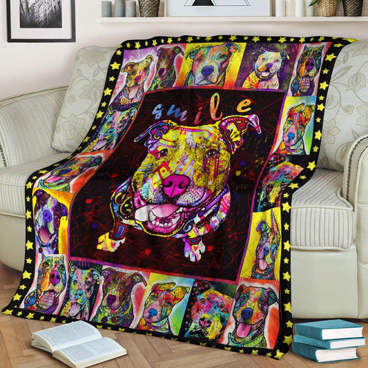 Pitbull CLA150844f Sherpa Fleece Blanket