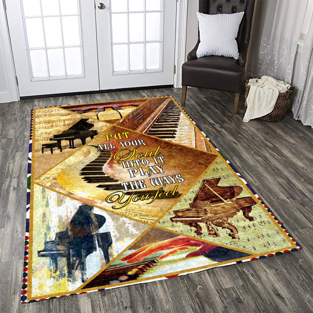 Play The Way You Feel,piano CL171027MDRR Rug