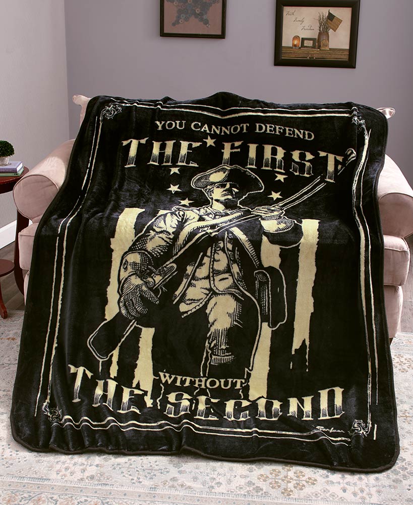 Plush Patriotic CLM2410264S Sherpa Fleece Blanket
