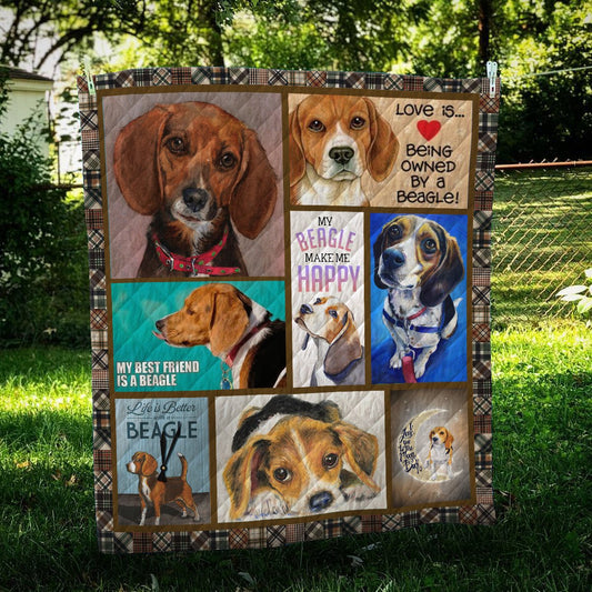 Pocket Beagle CL10100197MDQ Quilt Blanket