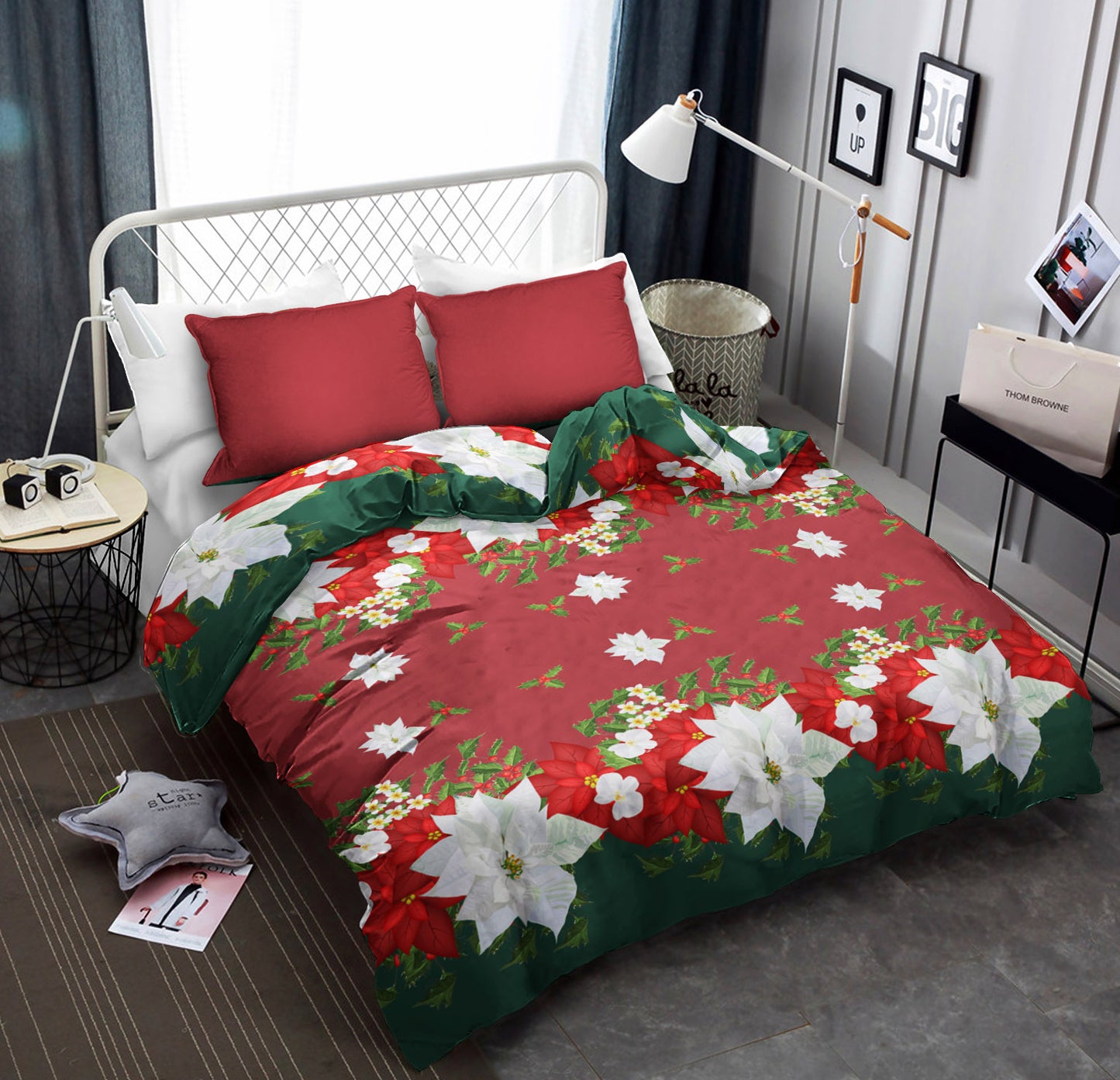 Poinsettia Christmas CLH2110123B Bedding Sets