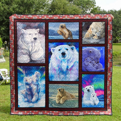 Polar Bear CLH0611032Q Quilt Blanket