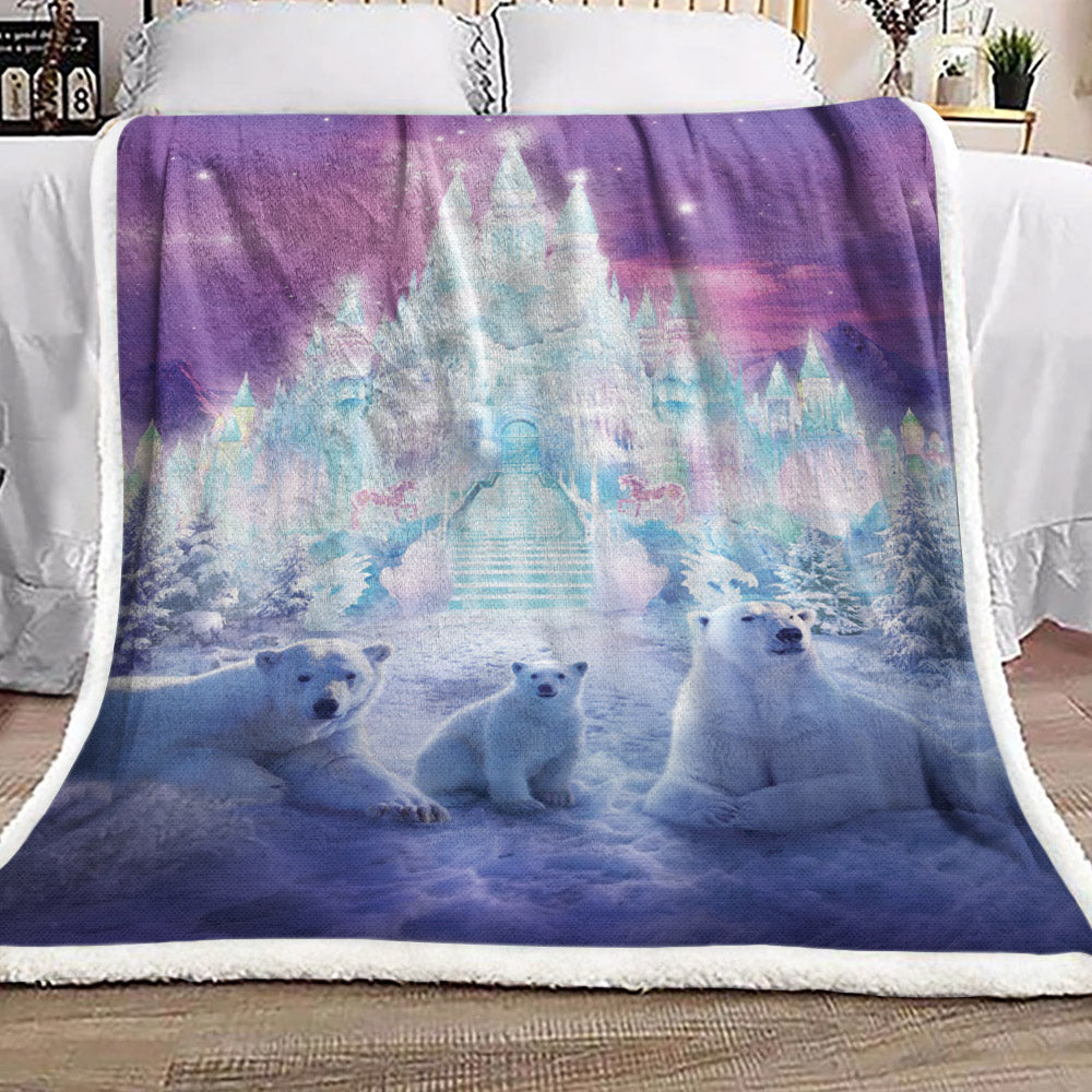 Polar Bear DD2009133F Sherpa Fleece Blanket