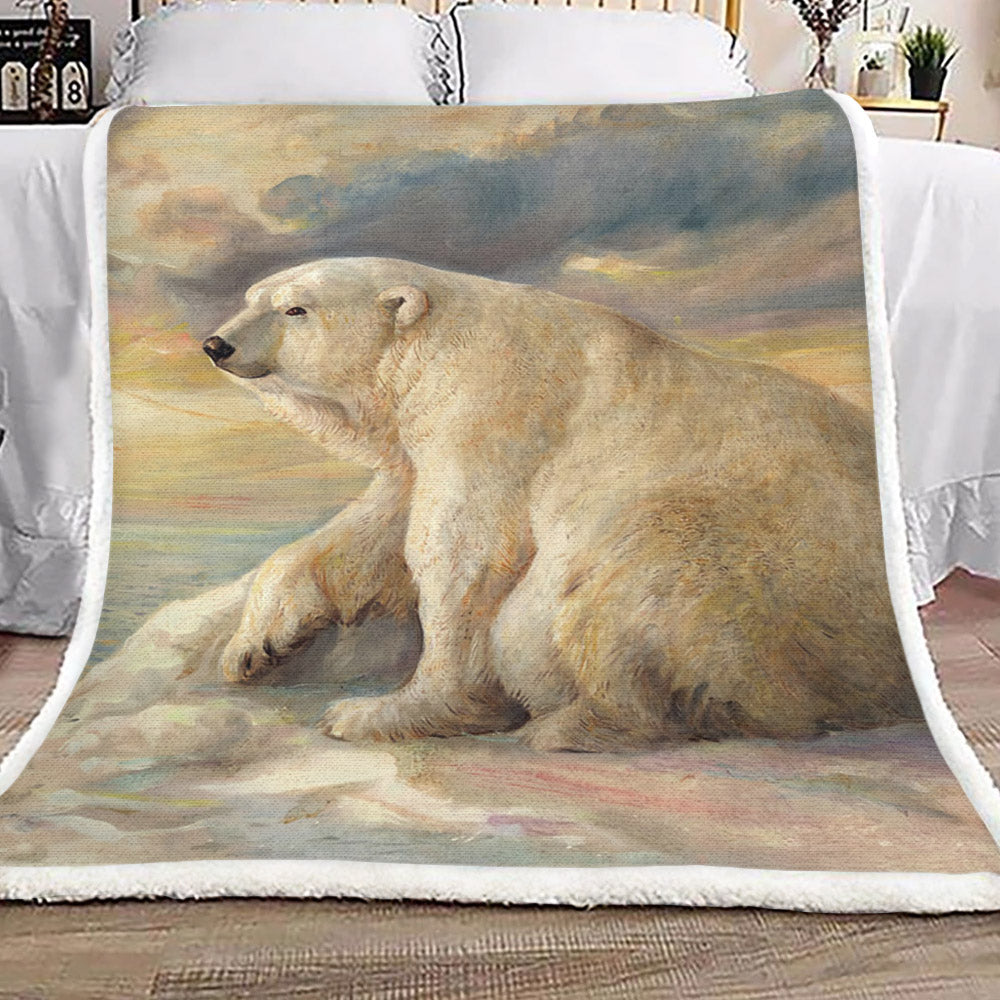 Polar Bear NN0210126TT Sherpa Fleece Blanket