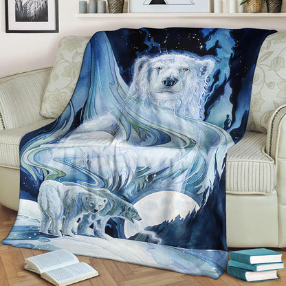 Polar Bear NT290852F Sherpa Fleece Blanket