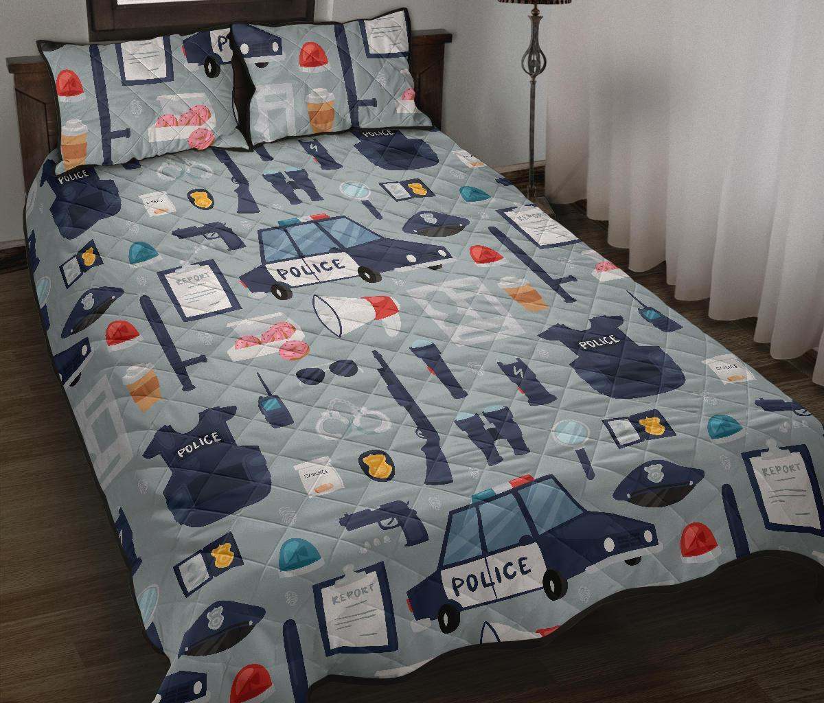 Police CL12100508MDB Quilt Bed Sheet