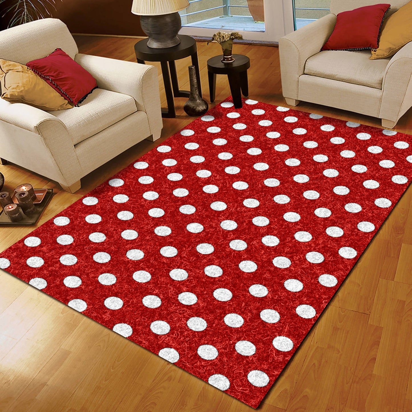Polka Dot Red CLA15100967R Rug