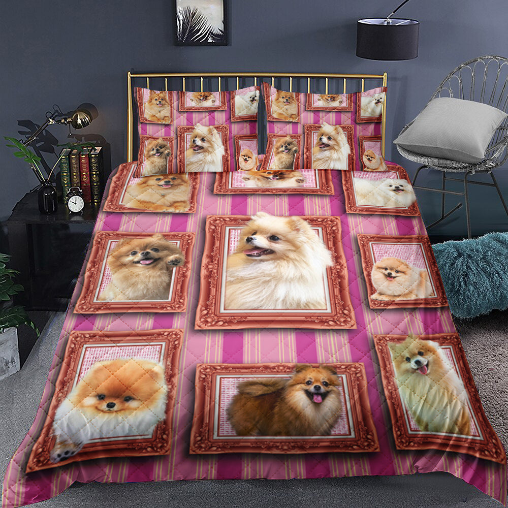 Pomeranian Quilt Bedding Set TL011006