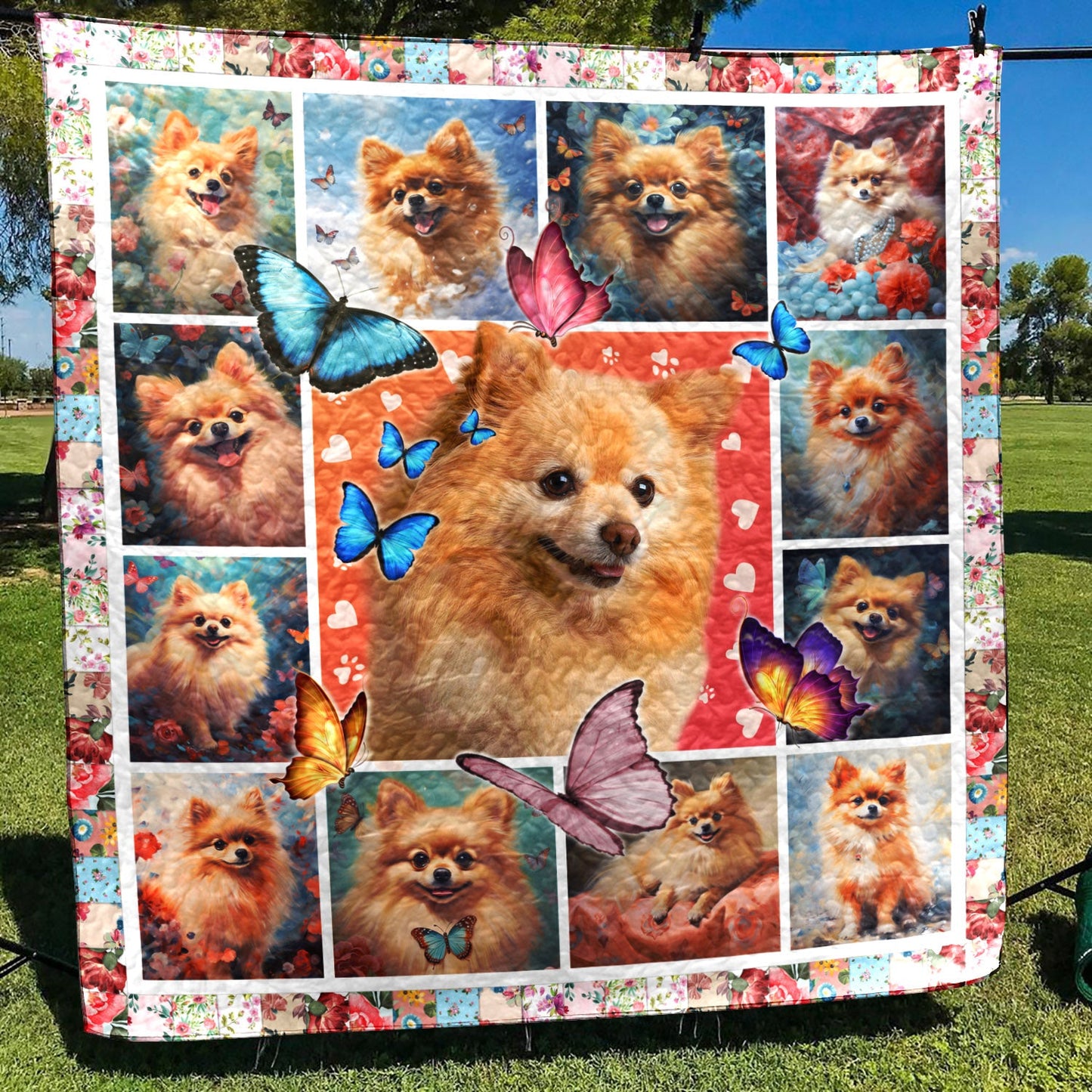 Pomeranian Art Quilt HT281002