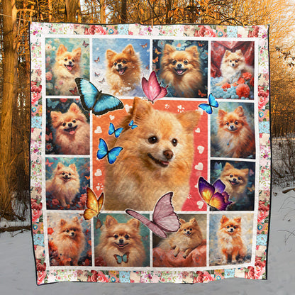 Pomeranian Art Quilt HT281002