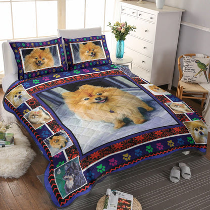 Pomeranian CLA3010011B Quilt Bedding Set
