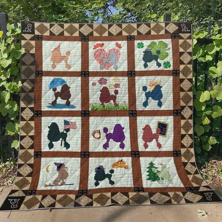 Poodle HT290533 Quilt Blanket