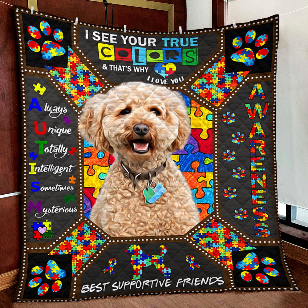 Poodles Autism Quilt Blanket MN301003