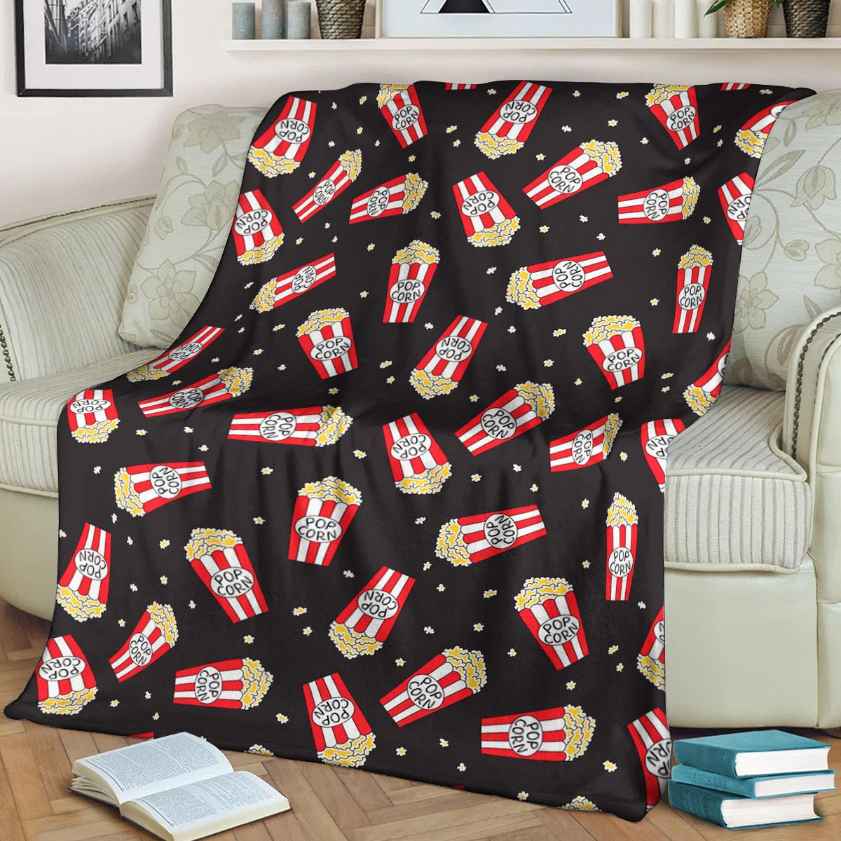 Popcorn Pattern CLA15100844F Sherpa Fleece Blanket