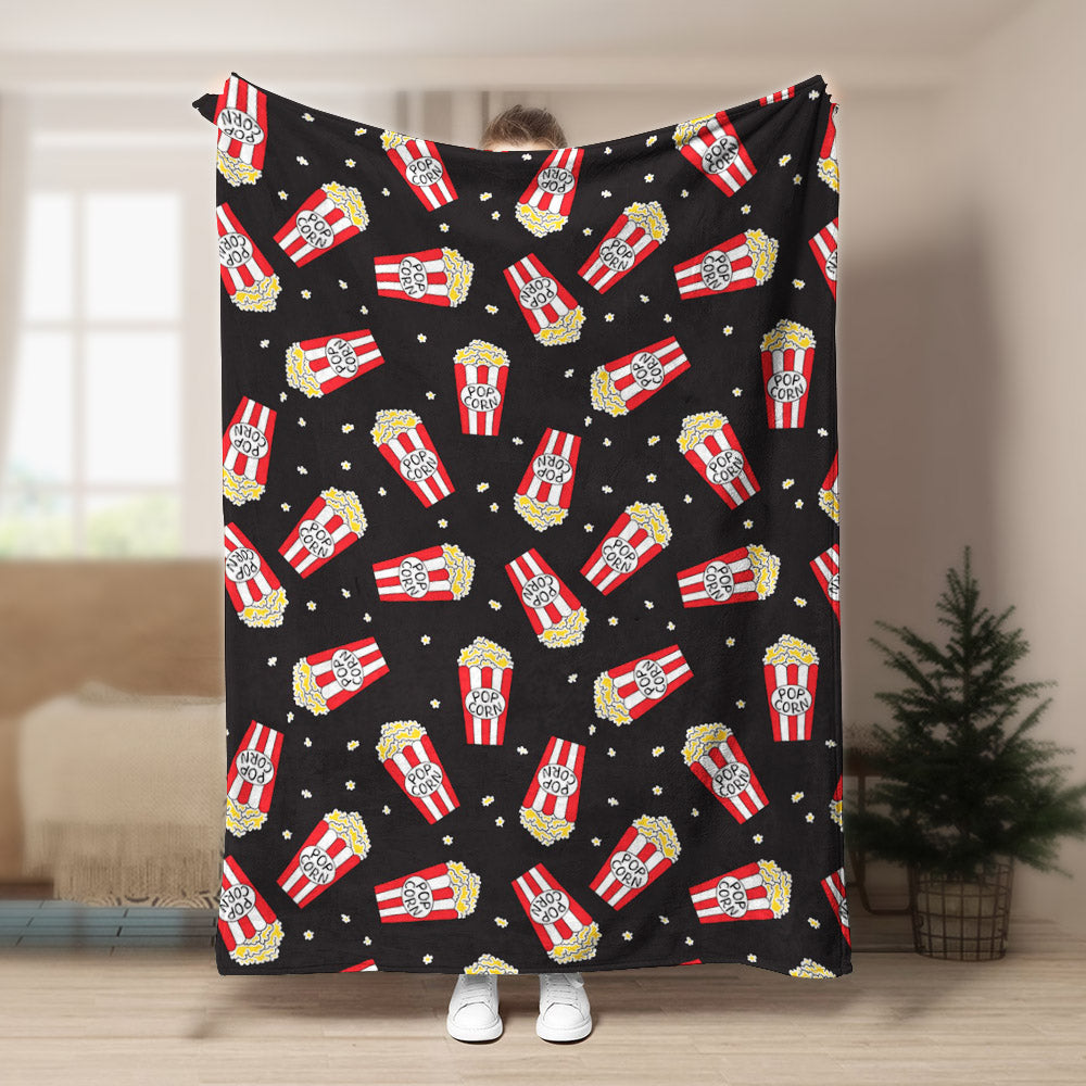 Popcorn Pattern CLA15100844F Sherpa Fleece Blanket