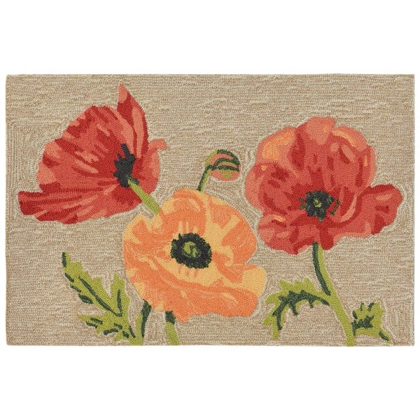 Poppies Flowers CLA1410591R Rug