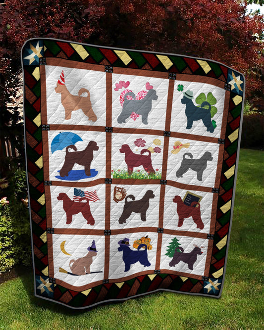 Portuguese Water Dog TD14110060 Quilt Blanket