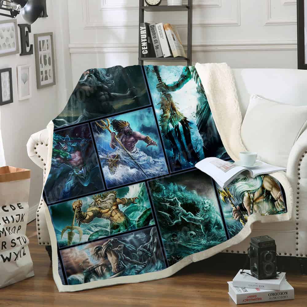 Poseidon CL04100188F Sherpa Fleece Blanket