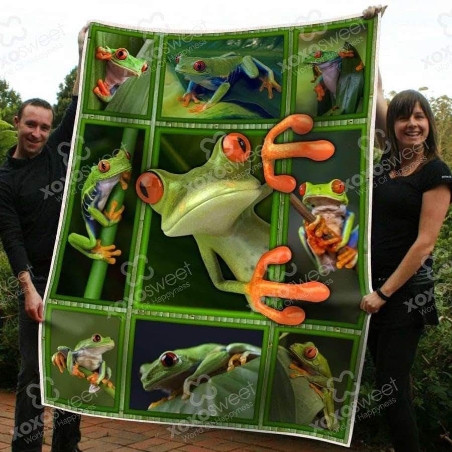 Premium Frog CL05100413MDF Sherpa Fleece Blanket