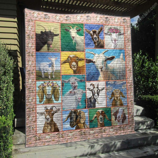 Pretty Goats CLA31100469Q Quilt Blanket