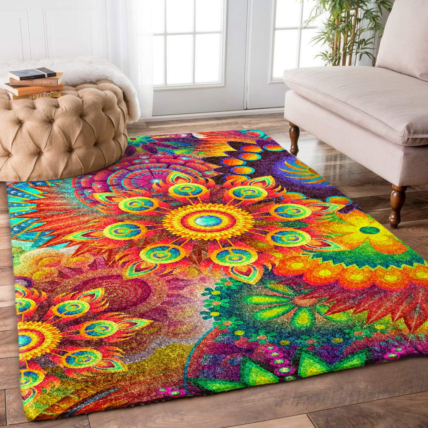 Psychedelic Floral HN0810188R Rug