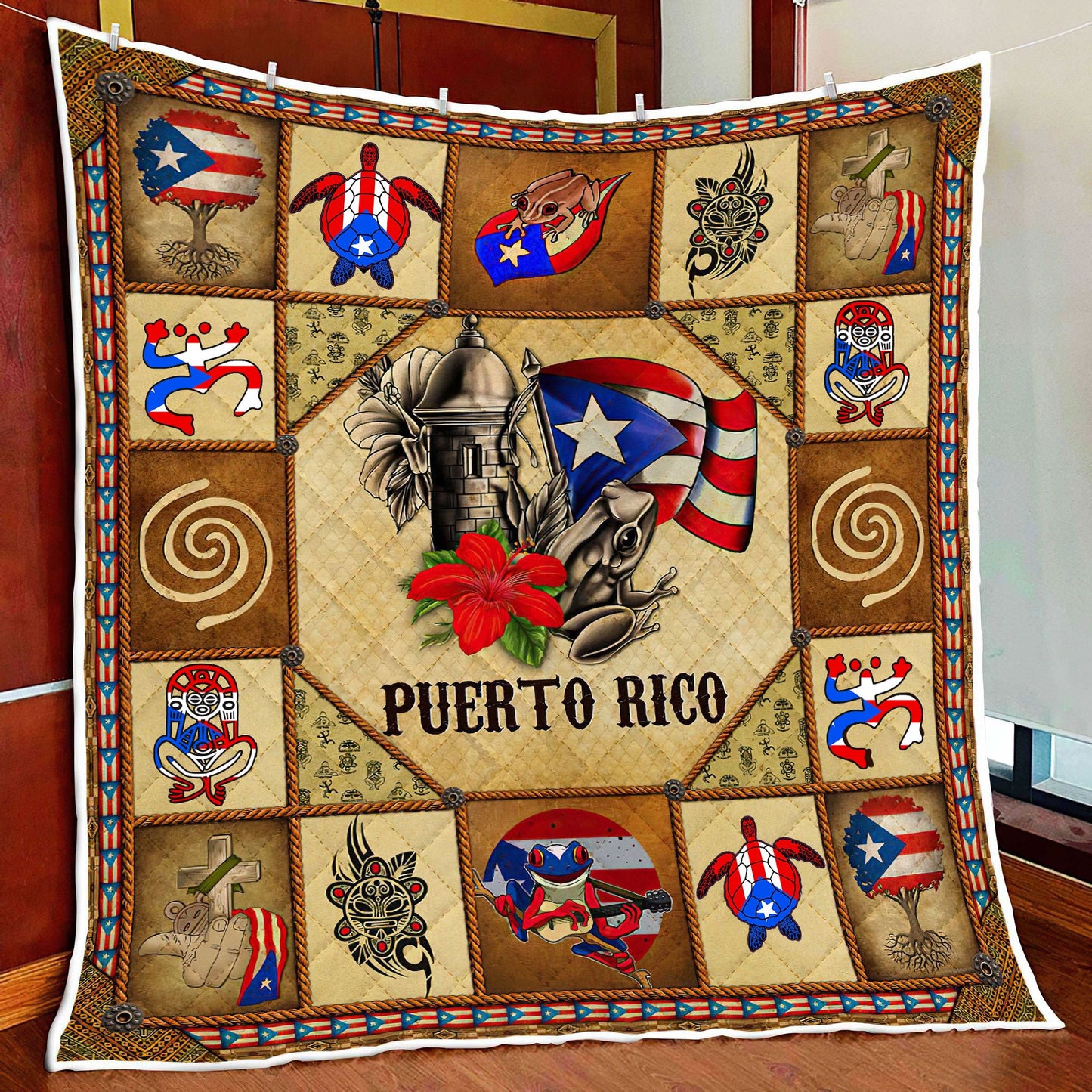 Puerto Rico ND211006 Quilt Blanket