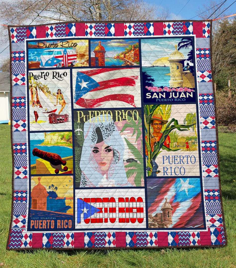 Puerto Rico QH060706B TBG Quilt Blanket