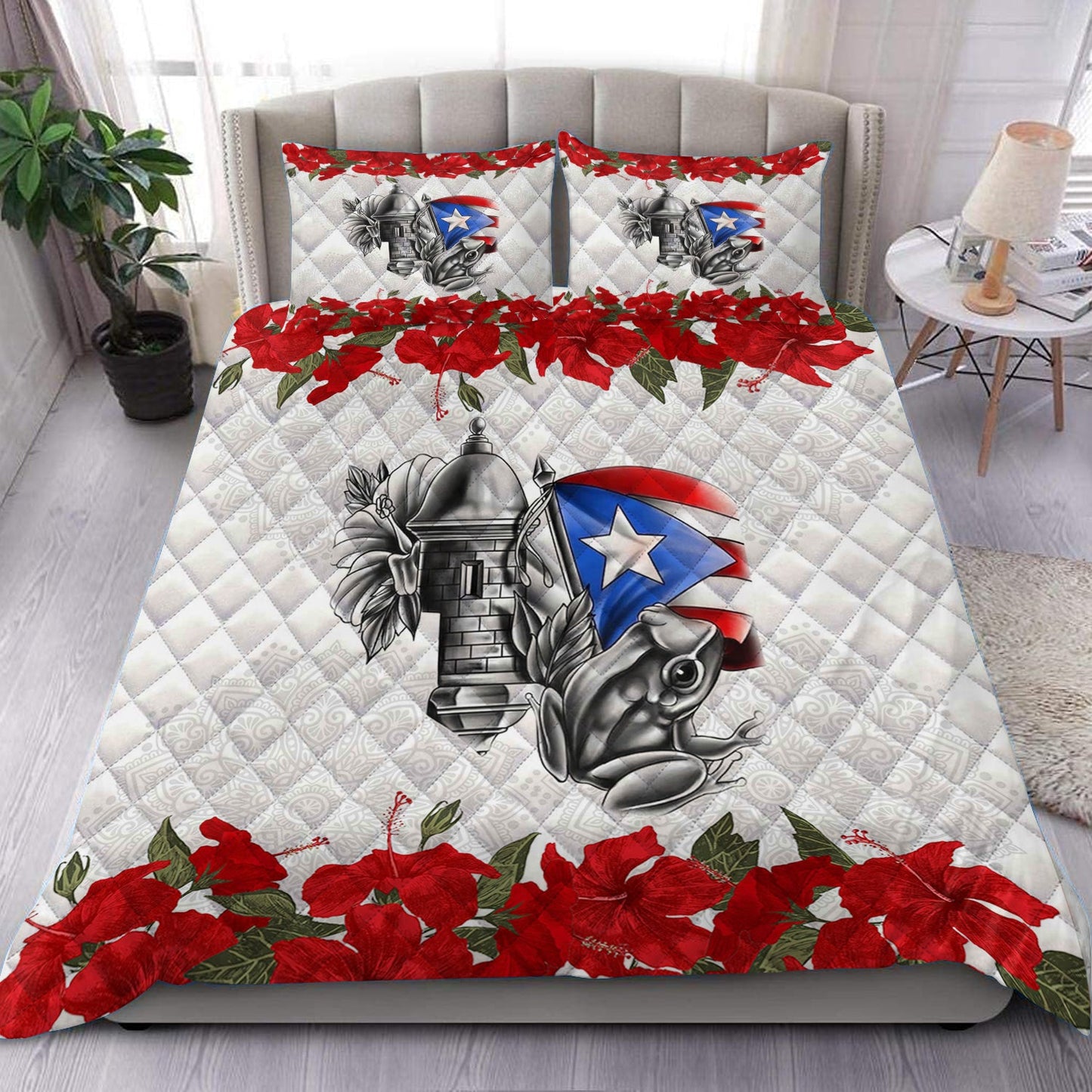 Puerto Rico Quilt Bedding Set HN150904M