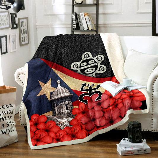 Puerto Rico Sherpa Fleece Blanket TL201004