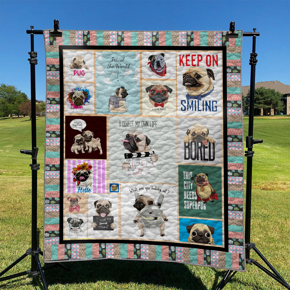 Pug TD2809733 Quilt Blanket