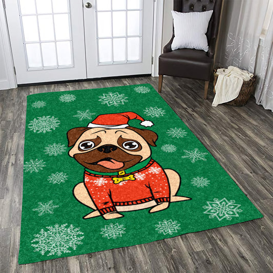 Pug Christmas HM0110128M Rug