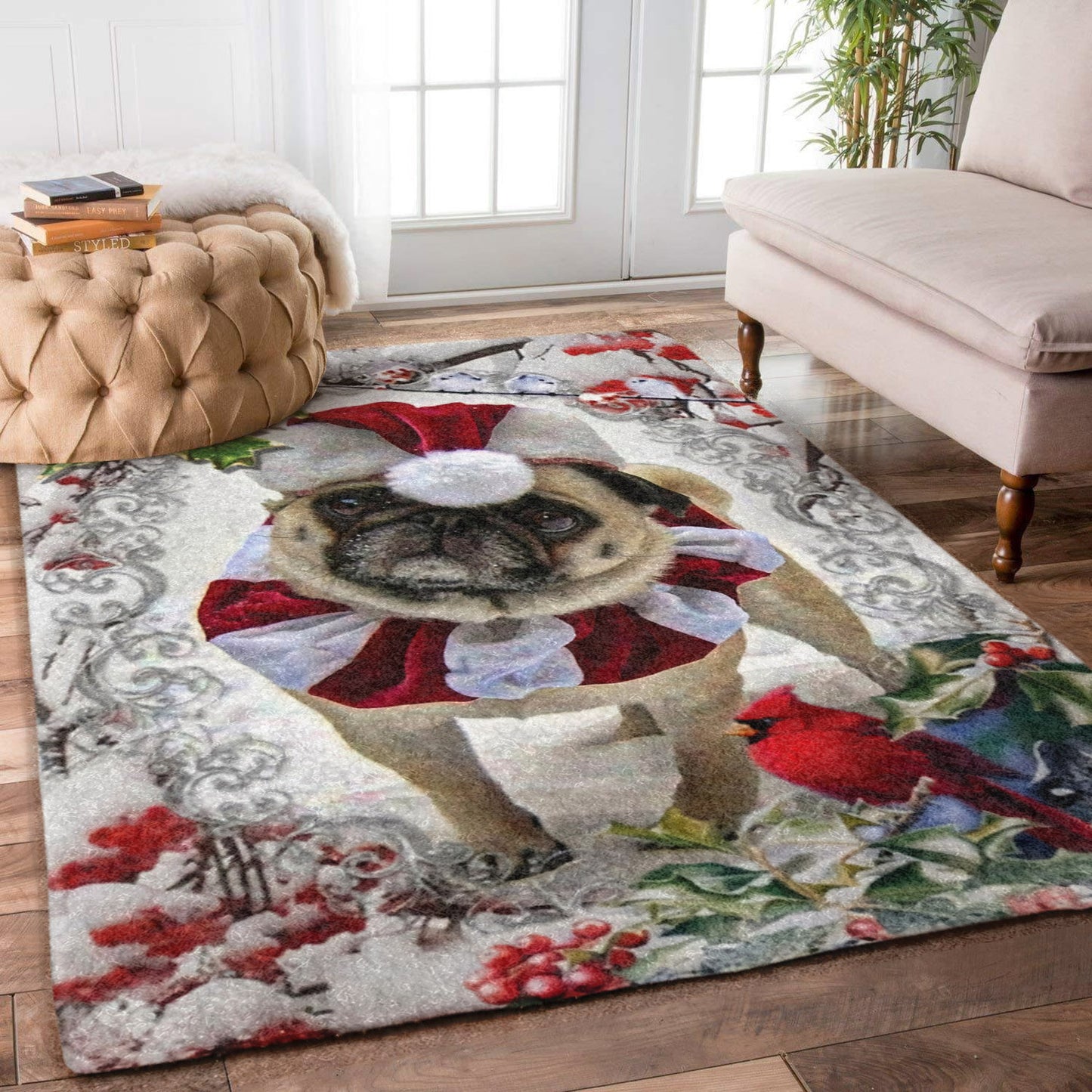 Pug Christmas TN1212153M Rug