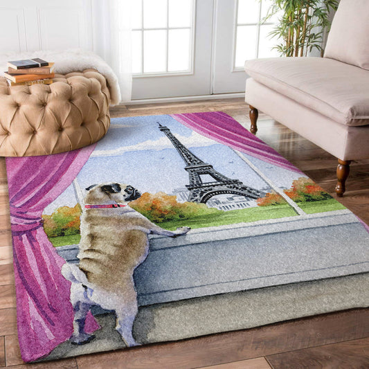 Pug In Paris NN2110158M Rug