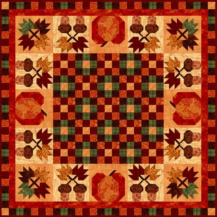 Pumpkin CLM0712319Q Quilt Blanket