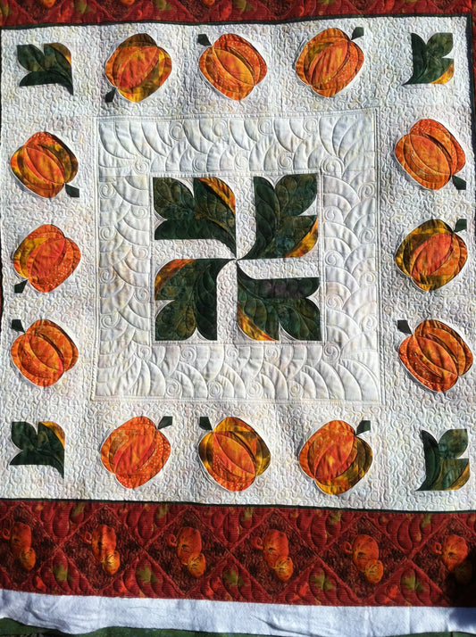 Pumpkin CLP0312159Q Quilt Blanket