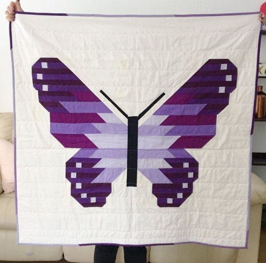 Purple Butterfly CLT0811203H Quilt Blanket