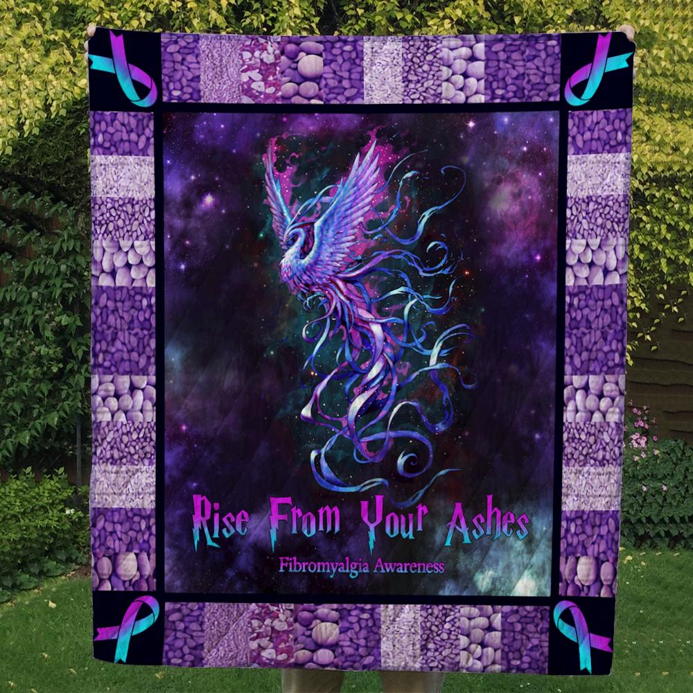 Purple Phonix Fibromyalgia Awareness CL07110245MDQ Quilt Blanket