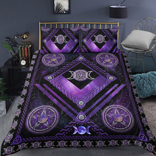 Purple Witch Quilt Bedding Set TL220909