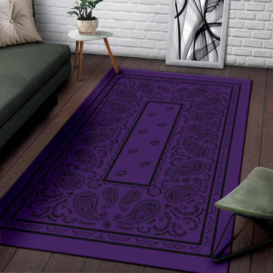 Purple And Black Bandana CLM1910136M Rug
