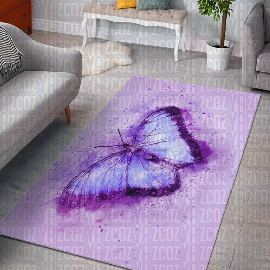 Purple Butterfly CL22110152MDR Rug