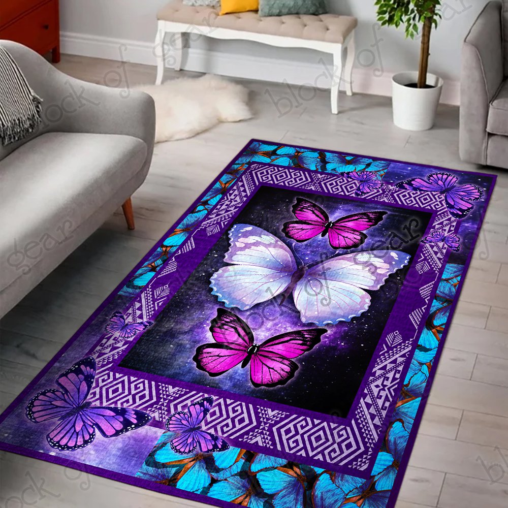 Purple Butterfly CL300948MDR Rug