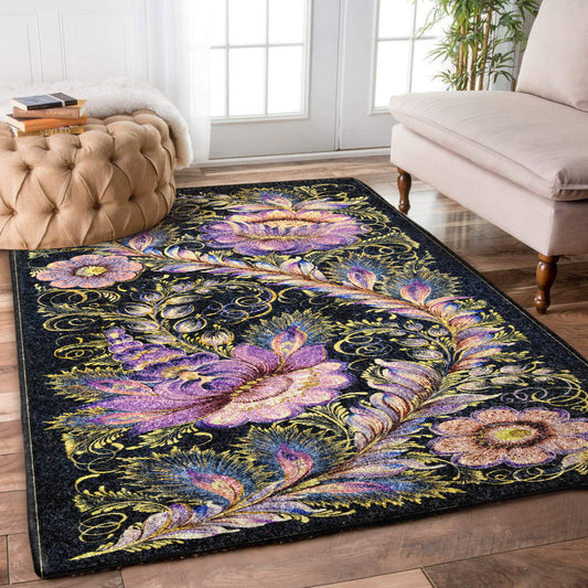 Purple Flower DD0810189R Rug