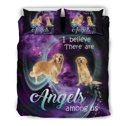 Purple Galaxy Angel Golden Retriever CL07110859MDB Bedding Sets