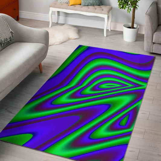 Purple Green Psychedelic Trippy CLH0411491R Rug