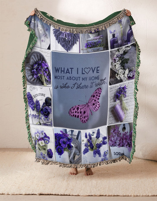 Purple NT1410210S Throw Blankets For Sofa