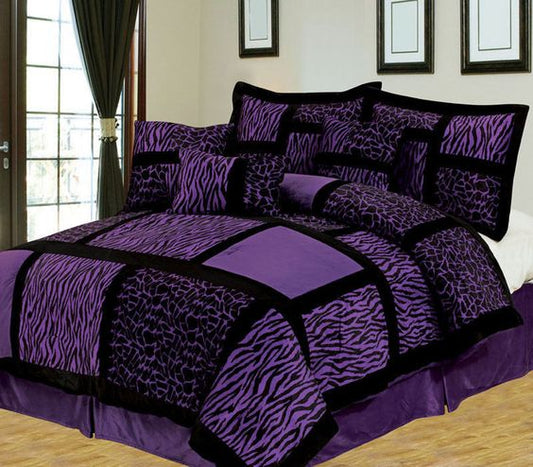 Purple Zebra CLA3009489B Bedding Sets