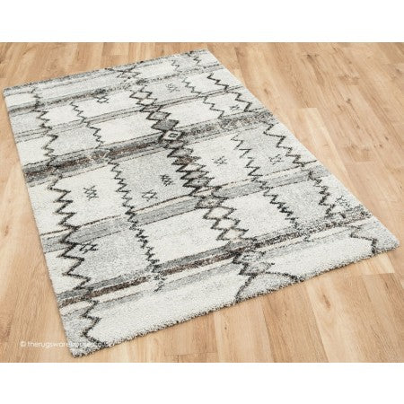 Pushkar Grey White CLA2410301R Rug