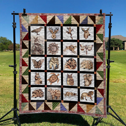 Pyrographyanimal TD2809755 Quilt Blanket