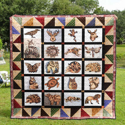 Pyrographyanimal TD2809755 Quilt Blanket