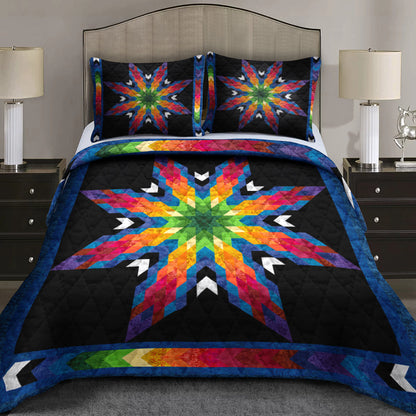 Native American Colorful Star Quilt Bedding Set TL230511Y